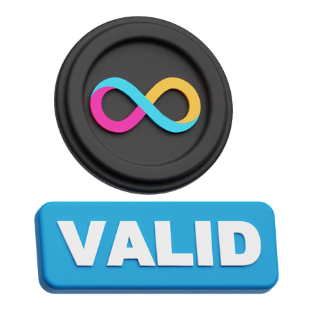 인터넷 컴퓨터 유효  3D Icon