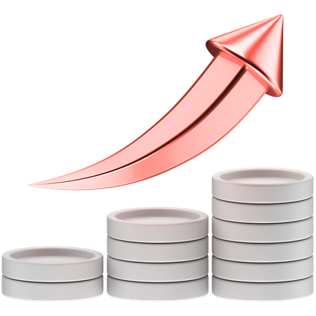 成長曲線  3Dアイコン