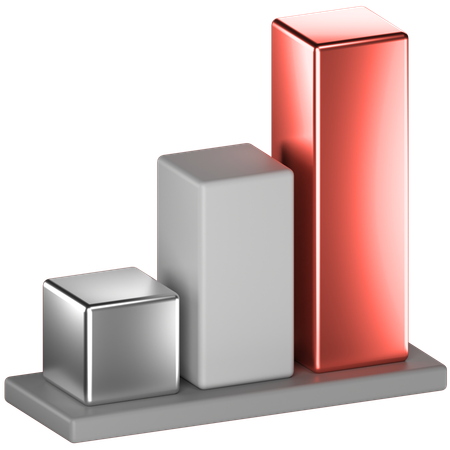 棒グラフ  3D Icon