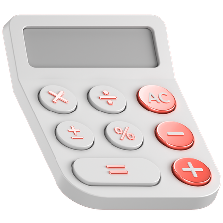電卓  3D Icon