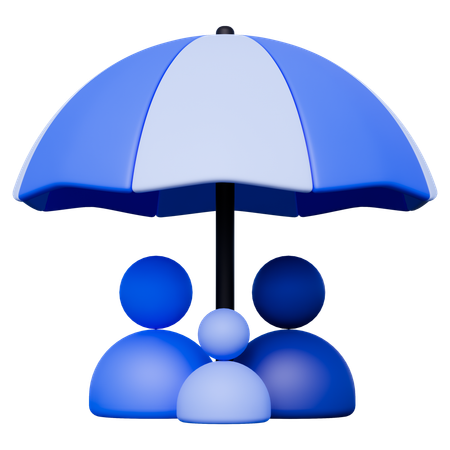 가족 보험  3D Icon