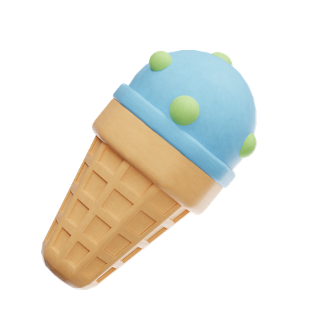 아이스크림 콘 점토  3D Icon