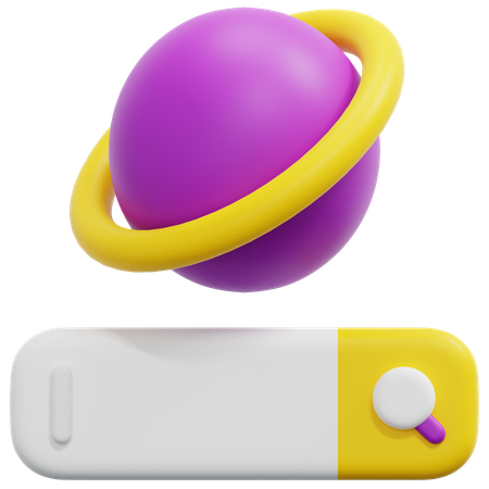 검색 엔진  3D Icon