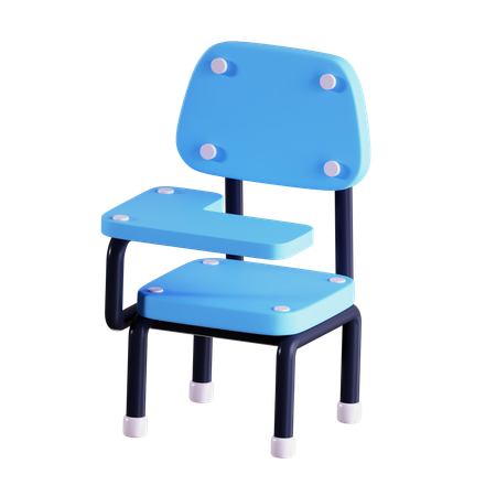 教室の椅子  3D Icon