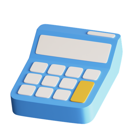 電卓  3D Icon