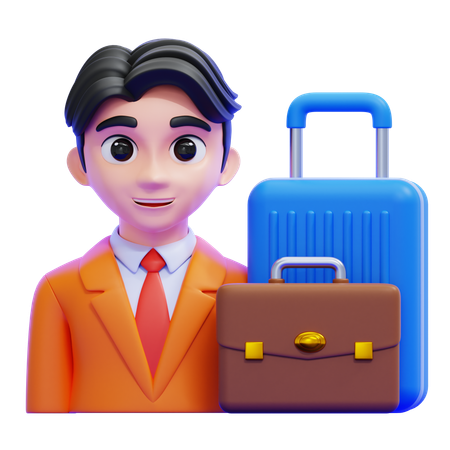 기업 여행  3D Icon