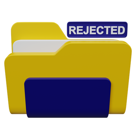 거부된 폴더  3D Icon