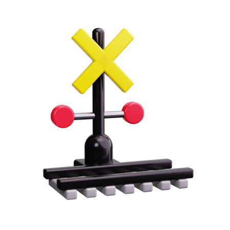 철도 신호  3D Icon