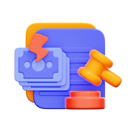 破産法  3D Icon