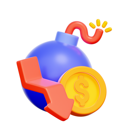 墜落爆弾  3D Icon