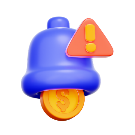 지불 기한 알림  3D Icon