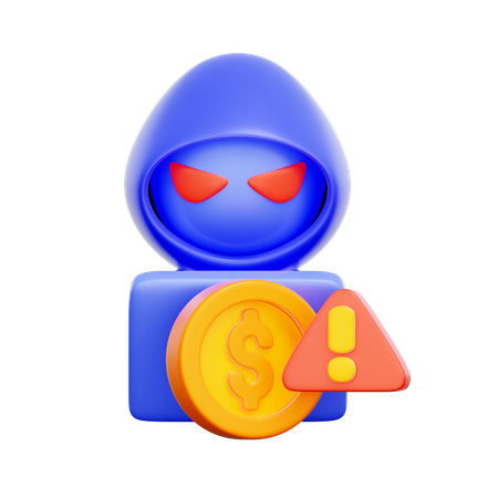 金融詐欺警告  3D Icon