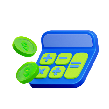 금융 계산기  3D Icon