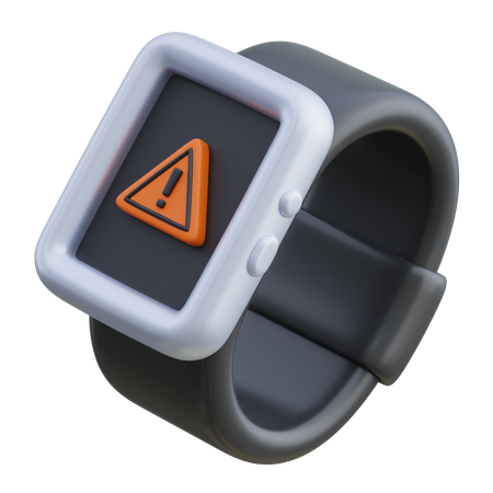 警告画面付きスマートウォッチ  3D Icon