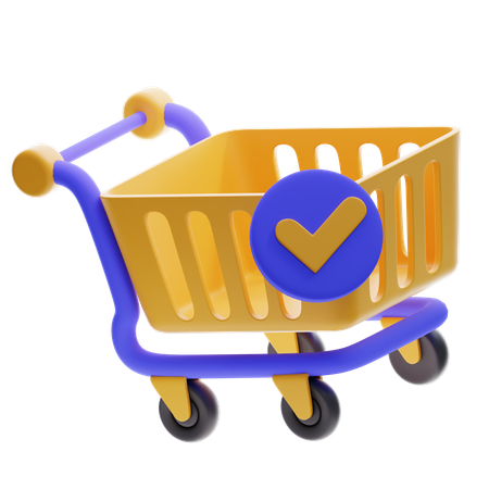 チェックアウト  3D Icon
