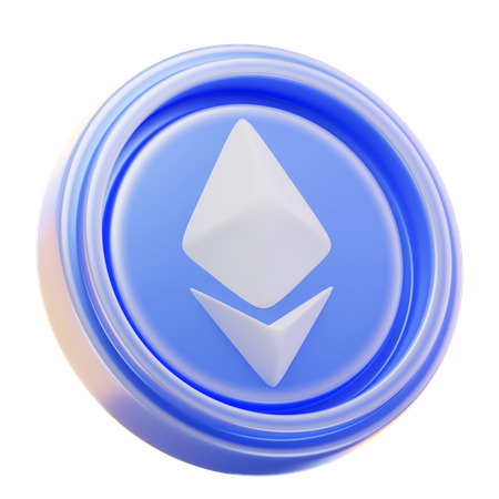 이더리움 코인  3D Icon