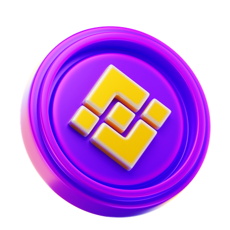 바이낸스 코인  3D Icon