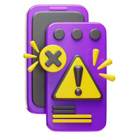 ブラウザエラー  3D Icon