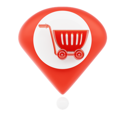 ショッピングピン  3D Icon