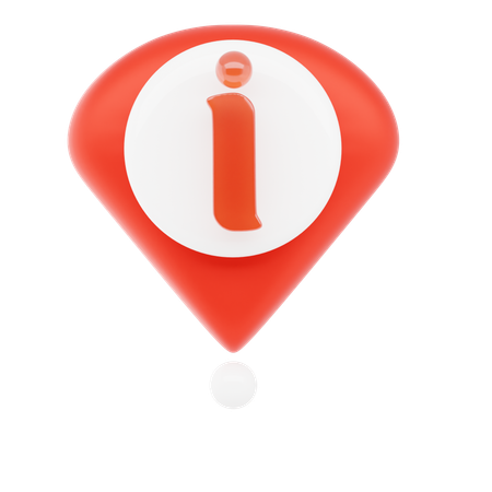 정보 핀  3D Icon