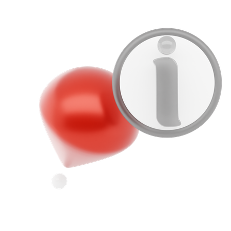 情報ピン  3D Icon