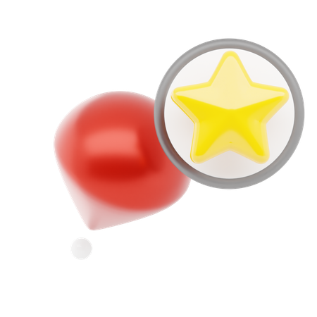 お気に入りのピン  3D Icon