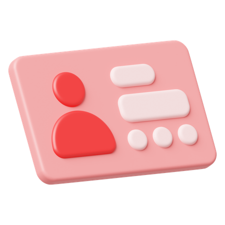 名刺  3D Icon