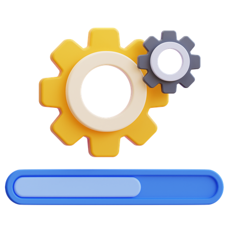 로딩 과정  3D Icon