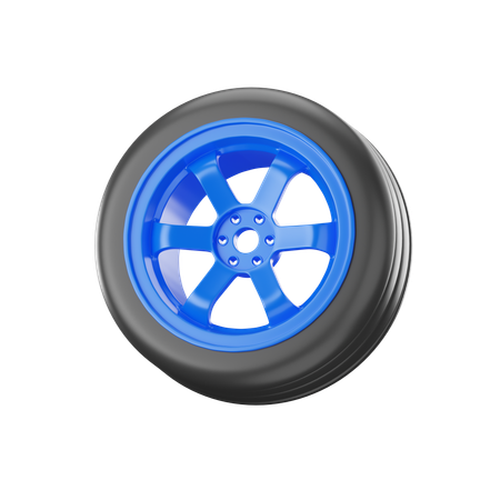 リムタイヤ  3D Icon