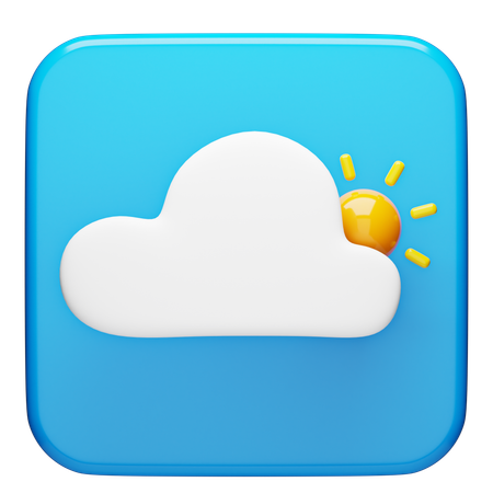 天気  3D Icon
