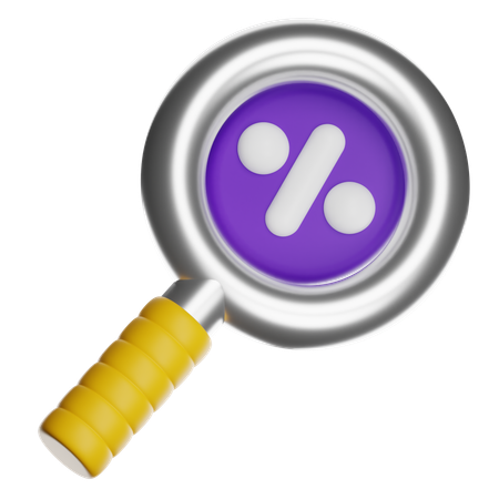 검색 할인  3D Icon