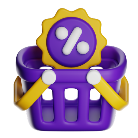 쇼핑 바구니  3D Icon
