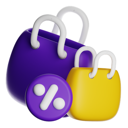쇼핑백  3D Icon