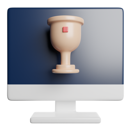 온라인 트로피 3D Icon