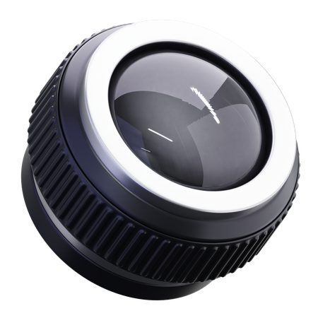 カメラの固定レンズ  3D Icon