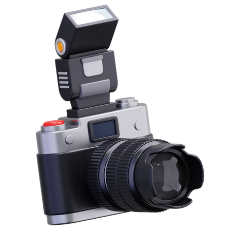 フラッシュ付きカメラ  3D Icon