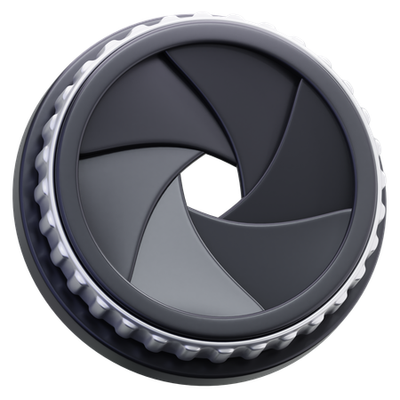 カメラの絞りレンズ  3D Icon