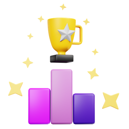 リーダーボード  3D Icon