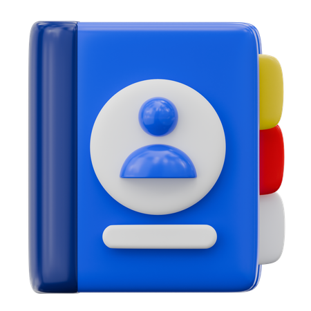 連絡先アドレス帳  3D Icon