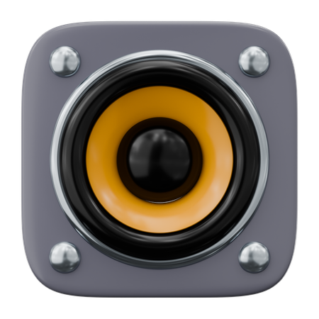 스피커  3D 아이콘