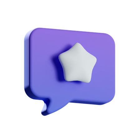 お気に入りのチャット  3D Icon