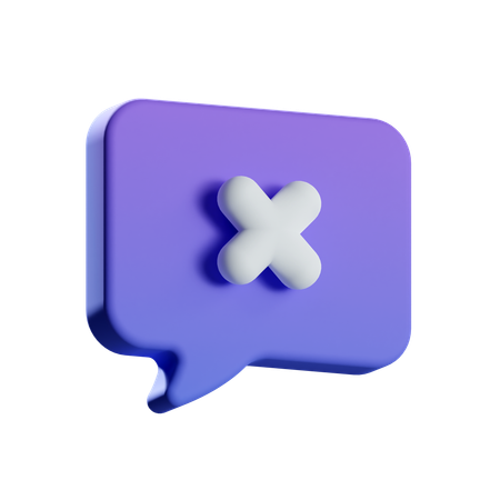 チャットを削除  3D Icon