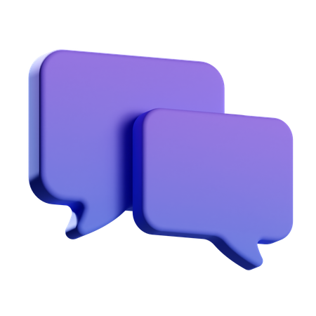 会話  3D Icon