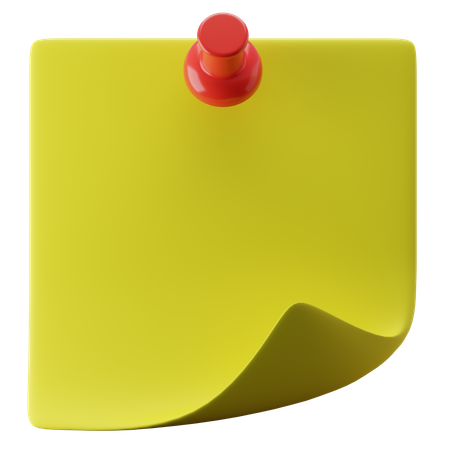 ポストイットノート  3D Icon