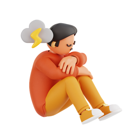 悲しい  3D Icon