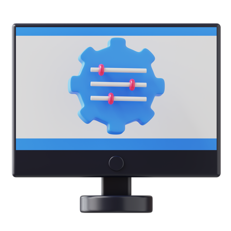 모니터 설정  3D Icon