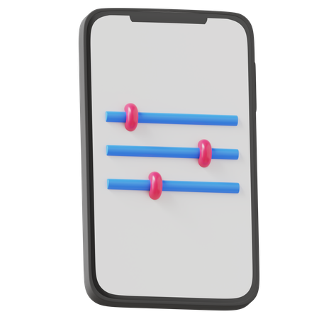 전화 설정  3D Icon