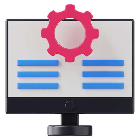 컴퓨터 설정  3D Icon