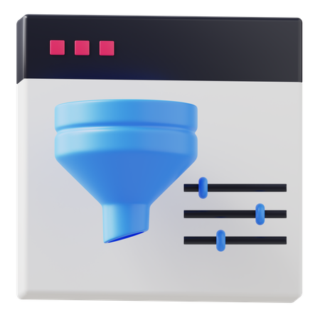 필터 웹  3D Icon
