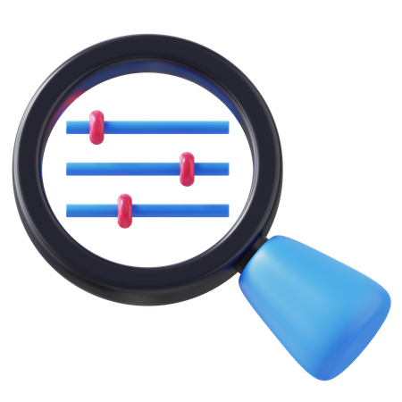 검색 설정  3D Icon